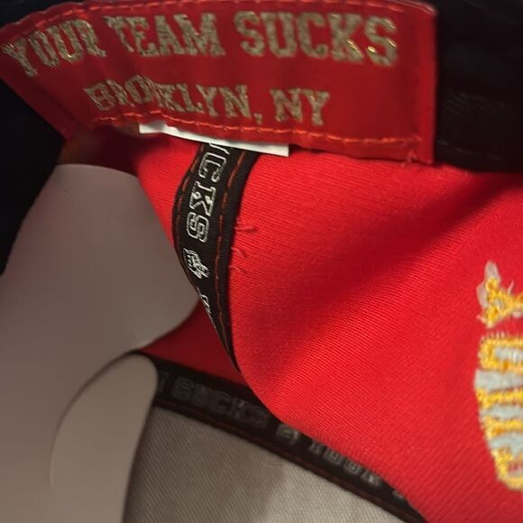 YTS Good Things Don't Last Forever Snapback Hat-Red - Picture 9 of 10